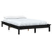 Cadru de pat, negru, 150x200 cm, King Size, lemn masiv de pin - WALTI WALTI