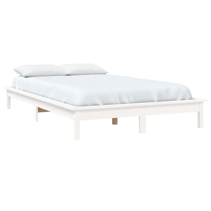 Cadru de pat Super King, alb, 180x200 cm, lemn masiv de pin - WALTI WALTI