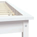 Cadru de pat Super King, alb, 180x200 cm, lemn masiv de pin - WALTI WALTI