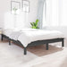 Cadru de pat Super King, gri, 180x200 cm, lemn masiv de pin - WALTI WALTI