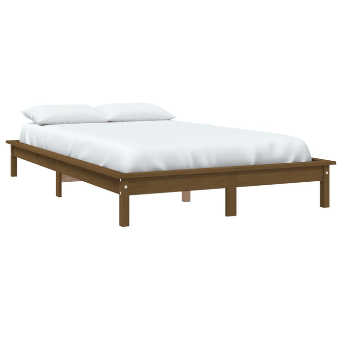 Cadru de pat Super King maro miere 180x200 cm lemn masiv pin - WALTI WALTI