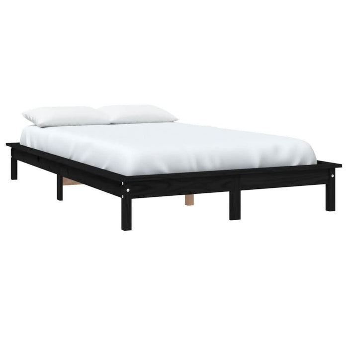 Cadru de pat Super King, negru, 180x200 cm, lemn masiv de pin - WALTI WALTI