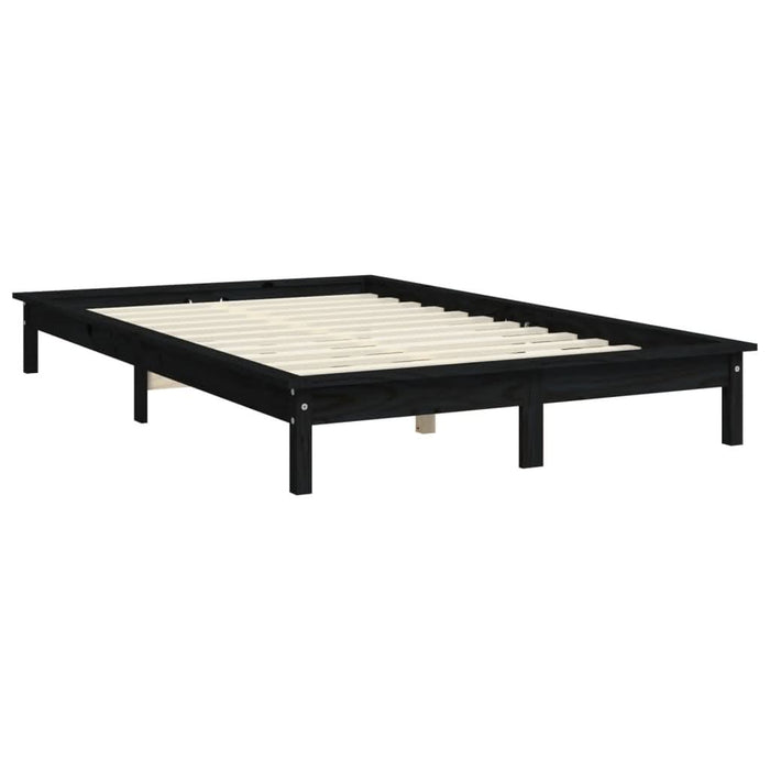 Cadru de pat Super King, negru, 180x200 cm, lemn masiv de pin - WALTI WALTI