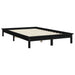 Cadru de pat Super King, negru, 180x200 cm, lemn masiv de pin - WALTI WALTI