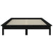 Cadru de pat Super King, negru, 180x200 cm, lemn masiv de pin - WALTI WALTI
