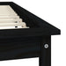 Cadru de pat Super King, negru, 180x200 cm, lemn masiv de pin - WALTI WALTI