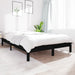 Cadru de pat Super King, negru, 180x200 cm, lemn masiv de pin - WALTI WALTI