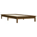 Cadru de pat Single maro miere 90x190 cm lemn masiv de pin - WALTI WALTI