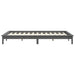 Cadru de pat, gri, 140x190 cm, lemn masiv de pin - WALTI WALTI