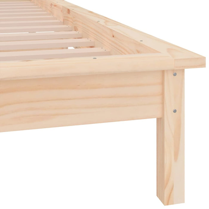Cadru de pat cu LED, 90x200 cm, lemn masiv - WALTI WALTI