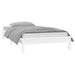 Cadru de pat cu LED, alb, 90x200 cm, lemn masiv - WALTI WALTI