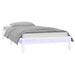 Cadru de pat cu LED, alb, 90x200 cm, lemn masiv - WALTI WALTI