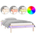 Cadru de pat cu LED, 100x200 cm, lemn masiv - WALTI WALTI