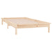 Cadru de pat cu LED, 100x200 cm, lemn masiv - WALTI WALTI