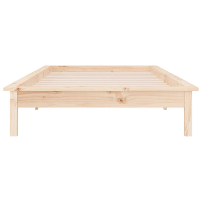 Cadru de pat cu LED, 100x200 cm, lemn masiv - WALTI WALTI