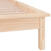 Cadru de pat cu LED, 100x200 cm, lemn masiv - WALTI WALTI
