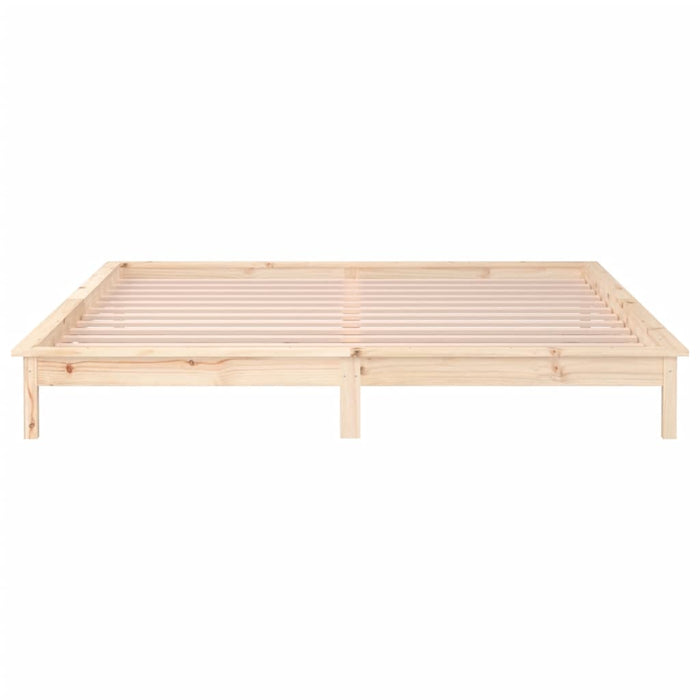 Cadru de pat cu LED, 120x200 cm, lemn masiv - WALTI WALTI