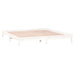 Cadru de pat cu LED, alb, 140x200 cm, lemn masiv - WALTI WALTI