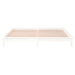 Cadru de pat cu LED, alb, 140x200 cm, lemn masiv - WALTI WALTI