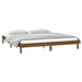 Cadru de pat cu LED, maro miere, 140x200 cm, lemn masiv - WALTI WALTI