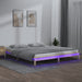 Cadru de pat cu LED, 150x200 cm, lemn masiv, King Size 5FT - WALTI WALTI