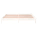 Cadru de pat cu LED King Size, alb, 150x200 cm, lemn masiv - WALTI WALTI