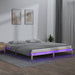 Cadru de pat cu LED, 160x200 cm, lemn masiv - WALTI WALTI