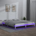 Cadru de pat cu LED, alb, 160x200 cm, lemn masiv - WALTI WALTI