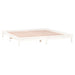Cadru de pat cu LED, alb, 200x200 cm, lemn masiv - WALTI WALTI