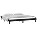 Cadru de pat cu LED, negru, 200x200 cm, lemn masiv - WALTI WALTI