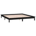 Cadru de pat cu LED, negru, 200x200 cm, lemn masiv - WALTI WALTI