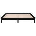 Cadru de pat cu LED, negru, 200x200 cm, lemn masiv - WALTI WALTI