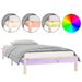 Cadru de pat cu LED, Single, 90x190 cm, lemn masiv - WALTI WALTI