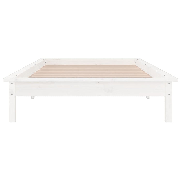 Cadru de pat, alb, 90x190 cm, lemn masiv, single - WALTI WALTI