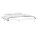 Cadru de pat cu LED mic dublu, alb, 120x190 cm, lemn masiv - WALTI WALTI