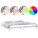Cadru de pat dublu cu LED, 135x190 cm, lemn masiv dublu - WALTI WALTI
