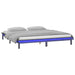 Cadru de pat cu LED, gri, 140x190 cm, lemn masiv - WALTI WALTI