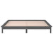 Cadru de pat cu LED, gri, 140x190 cm, lemn masiv - WALTI WALTI