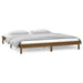 Cadru de pat cu LED, maro miere, 140x190 cm, lemn masiv - WALTI WALTI