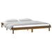 Cadru de pat cu LED, maro miere, 140x190 cm, lemn masiv - WALTI WALTI