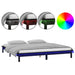 Cadru de pat cu LED, negru, 140x190 cm, lemn masiv - WALTI WALTI