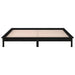 Cadru de pat cu LED, negru, 140x190 cm, lemn masiv - WALTI WALTI