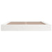 Cadru de pat Super King, alb, 180x200 cm, lemn masiv - WALTI WALTI