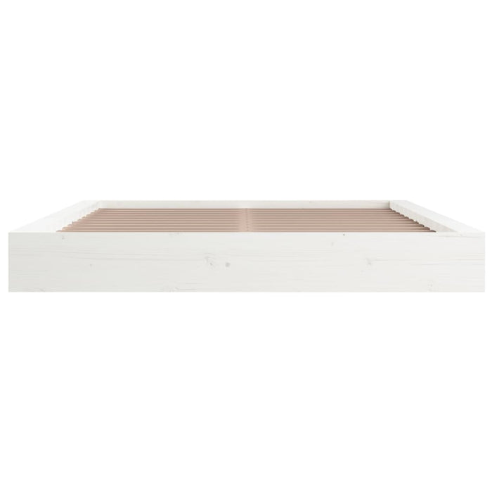 Cadru de pat King Size, alb, 150x200 cm, lemn masiv - WALTI WALTI