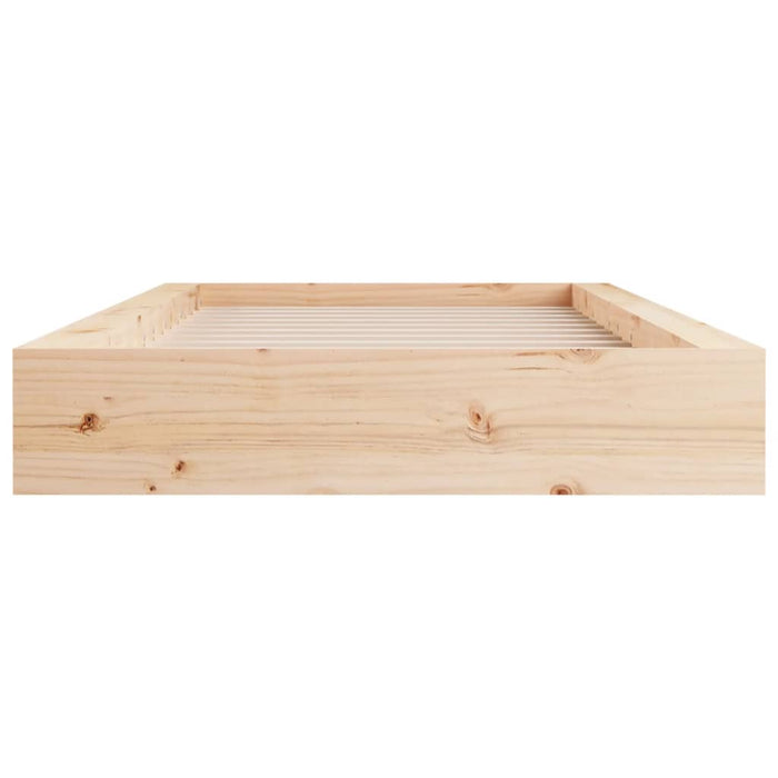 Cadru de pat mic single, 75x190 cm, lemn masiv WALTI