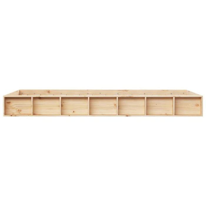 Cadru de pat mic single, 75x190 cm, lemn masiv WALTI