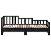 Pat de zi extensibil, negru, 2x(90x190) cm, lemn masiv de pin - WALTI WALTI