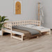 Pat de zi extensibil, 2x(90x200) cm, lemn masiv de pin - WALTI WALTI