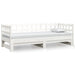 Pat de zi extensibil, alb, 2x(90x200) cm, lemn masiv de pin - WALTI WALTI