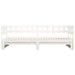 Pat de zi extensibil, alb, 2x(90x200) cm, lemn masiv de pin - WALTI WALTI